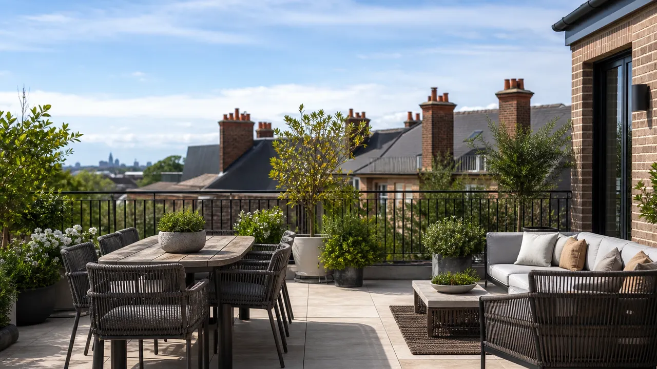 Aménager une terrasse de 20 m² avec coin repas et détente