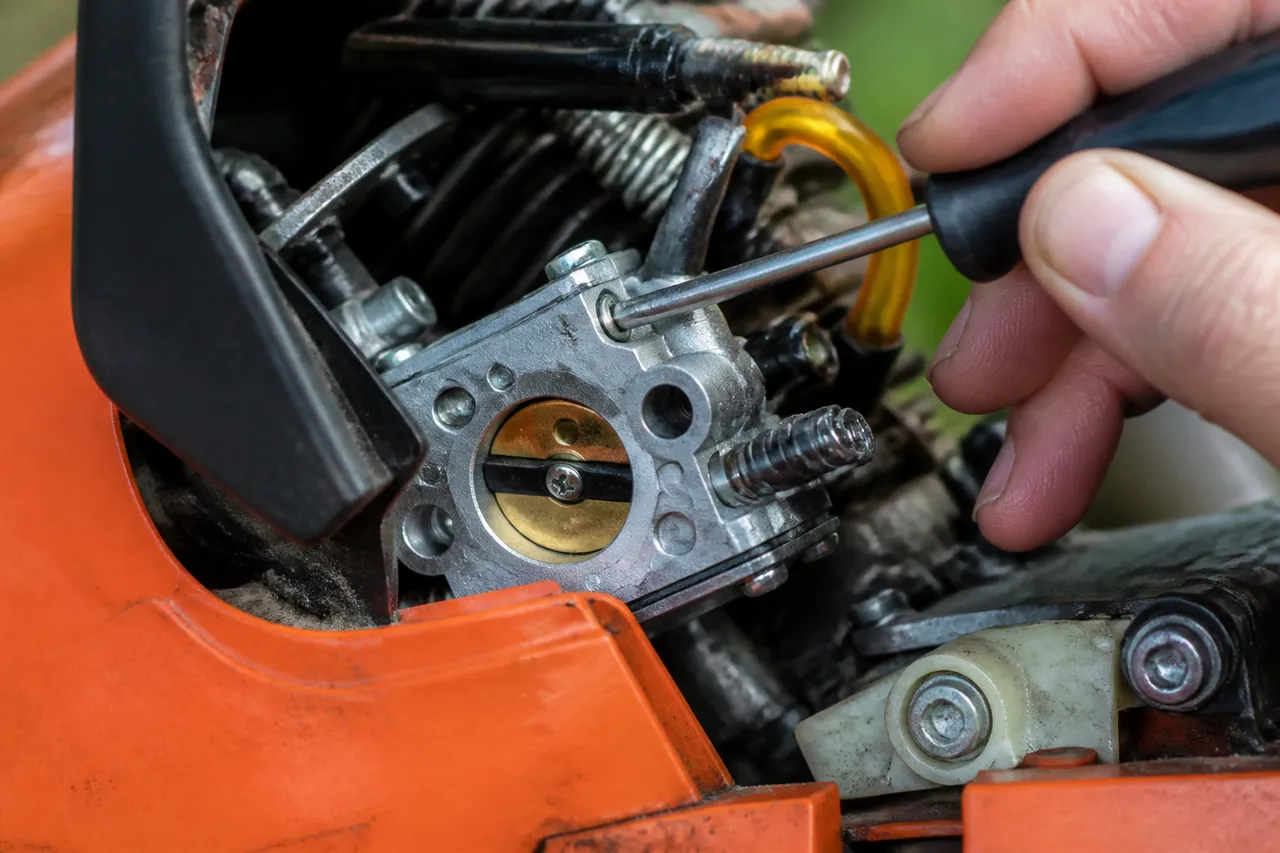 Préréglage des vis L et H du carburateur Husqvarna